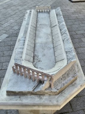 Plovdiv Antik Roma Stadyumunun Ölçekli Modeli.