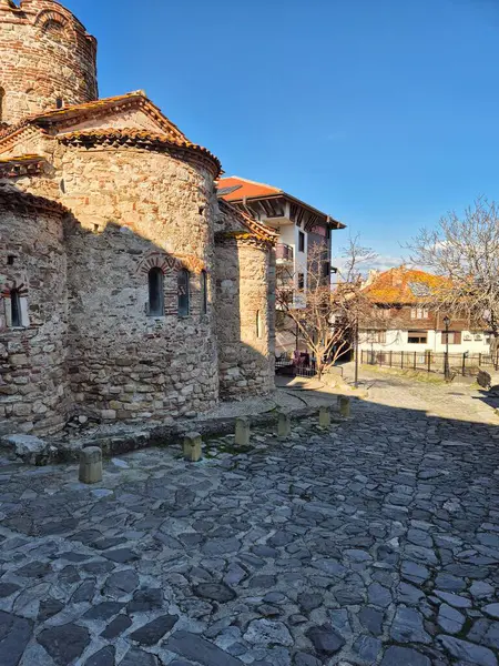 Eski kilisenin cephesi. Nessebar