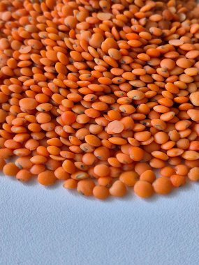 Kırmızı bir mercimek yakın çekim