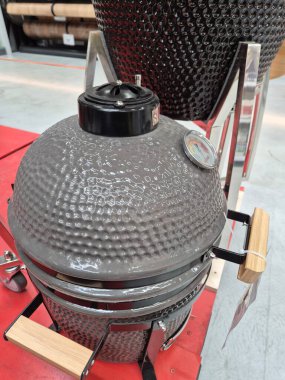seramik kamado ızgara ışığı grisi