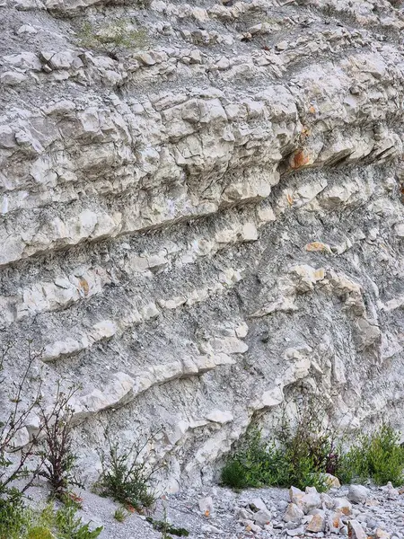 Dinozor çağının deniz kıyısındaki beyaz kayalıklarda jeolojik bir fenomen. Deniz kıyısındaki eşsiz uçurumlar