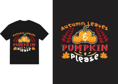 Sonbahar tişörtü ve yaratıcı tasarım