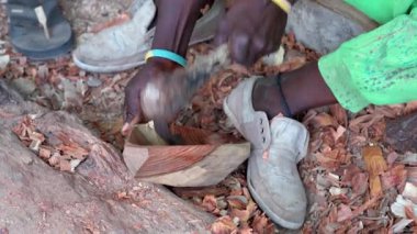 Batı Afrika Ağaç Heykeltraşı