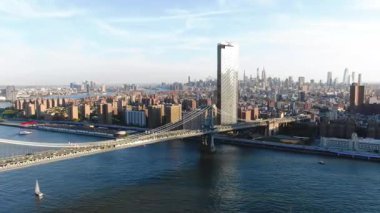 Modern Şehir Skylines 4K Hava Görüntüsü