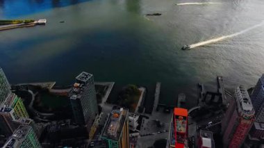 Modern Şehir Skylines 4K Hava Görüntüsü