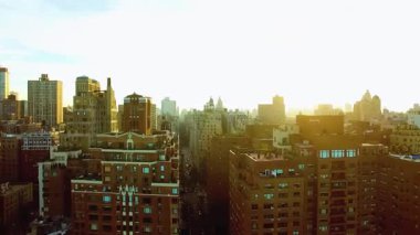 Modern Şehir Skylines 4K Hava Görüntüsü