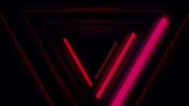 Neon Üçgeni Geçit Işığı Yansıması