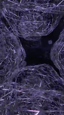 Soyut Renkli Kablo Yuva Tünel Canlandırması 