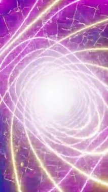 Siyah Arkaplanda Enerji Yüzüğü Portal Canlandırması 