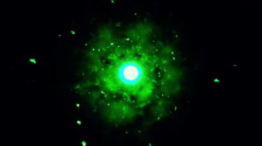  Parlayan Yıldızlar ve Kozmik Tozlu Soyut Uzay Bulutsusu