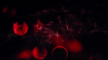  Kırmızı Dijital Matris Dikey Kod Yağmur Canlandırması