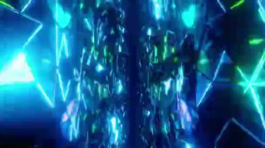  Mor Kozmik Bulutsu Arkaplan Canlandırması 