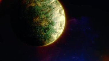 Bilimkurgu Projeleri için Kozmik Uzay Hareketi Arkaplanı 4K Soyut Görsel Efektleri