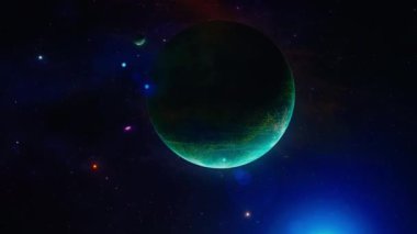 Bilimkurgu Projeleri için Kozmik Uzay Hareketi Arkaplanı 4K Soyut Görsel Efektleri