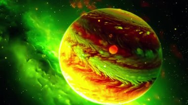 Bilimkurgu Projeleri için Kozmik Uzay Hareketi Arkaplanı 4K Soyut Görsel Efektleri