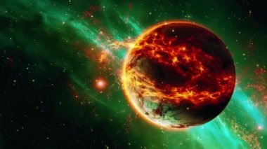 Bilimkurgu Projeleri için Kozmik Uzay Hareketi Arkaplanı 4K Soyut Görsel Efektleri