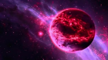 Bilimkurgu Projeleri için Kozmik Uzay Hareketi Arkaplanı 4K Soyut Görsel Efektleri