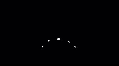 Dynamic loop animation of a hand-drawn white sparkle or burst effect, featuring radiating lines popping on a black screen for a classic comic or manga style emphasis.