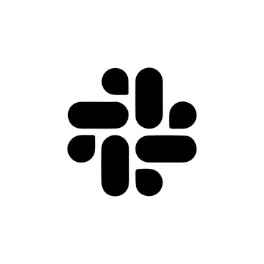 Şeffaf bir arkaplanda vektör boşluğu logosu izole edildi