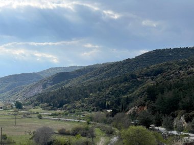 Rodopi Yunanistan 'daki dağ manzarası 