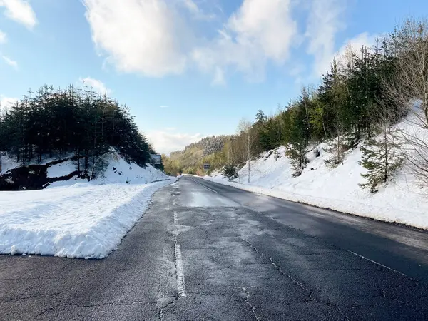 Nisan 'da kar, Bulgaristan' da karlı yol