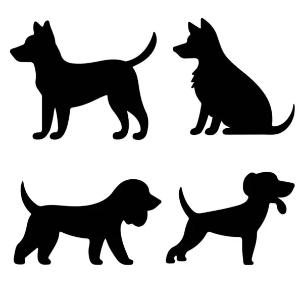 Köpek Silüeti Vektör Paketi 