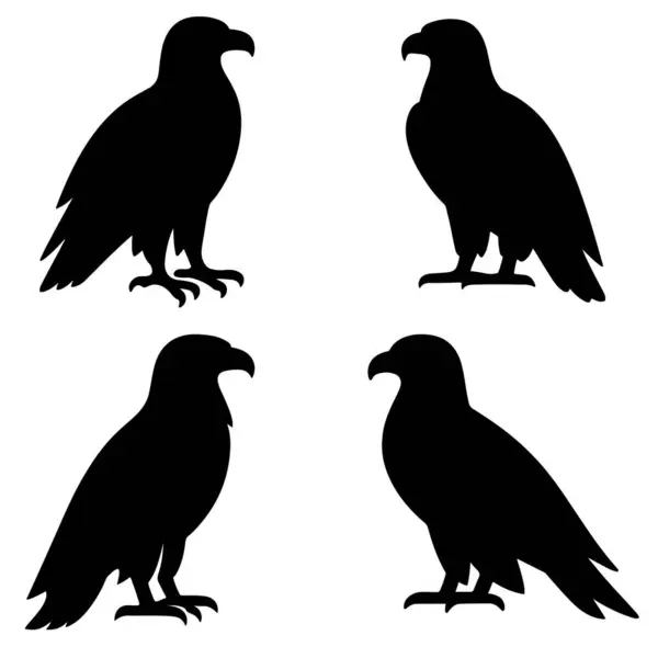 Kel Kartal Siluet Vektörü Vatansever, Doğa ve Vahşi Yaşam Tasarımları İçin Görkemli Kuş Tırmanışı