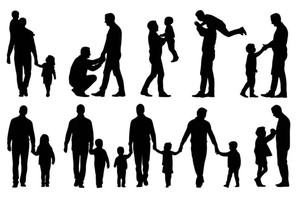 Baba ve Çocuk Silueti Paketi (124- Baba ve Çocuk Bağlayıcı Resimler)