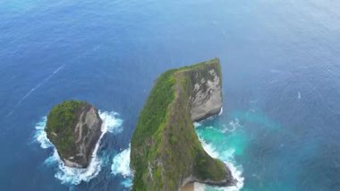Kelingking Plajı Güzel Nusa Penida, Bali, Endonezya