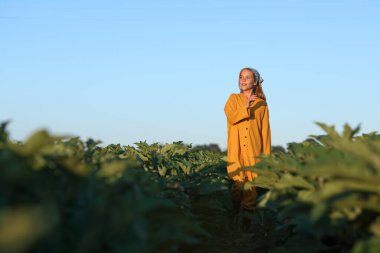 Tarladaki küçük kız