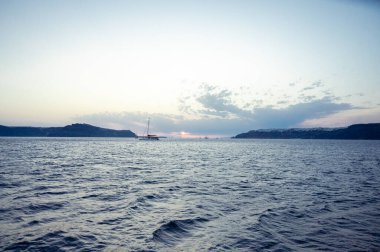 Santorini 'de gün batımı 