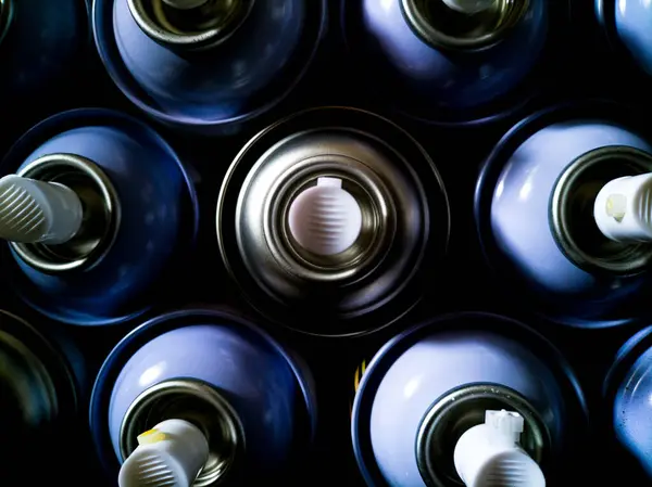 Sprey sprey boya kutusu kümesi.