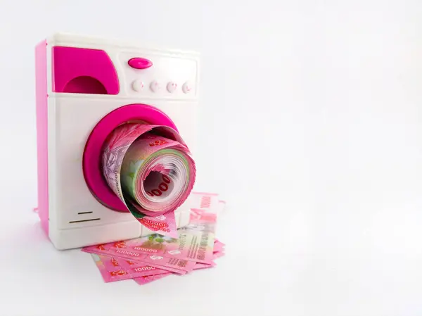 Çamaşır makinesi oyuncağında para