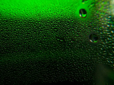 Arka plan ve doku, şişedeki su buharını kapat.