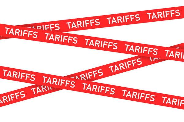 Тарифная лента Экономические тарифы Символ для государственного налогообложения и регулирования торговой политики