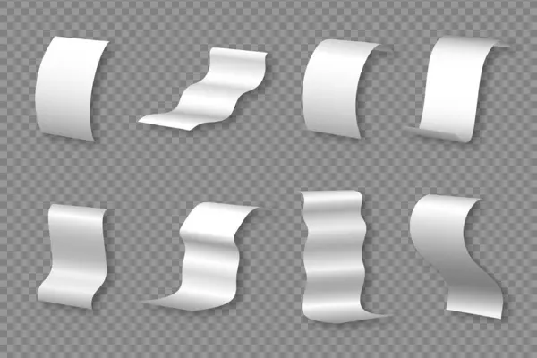 Boş Fiş Koleksiyonu. Boş Kağıt Faturaları ve Finansal Aktarımlar İçin Gerçekçi Dükkan Kontrolleri