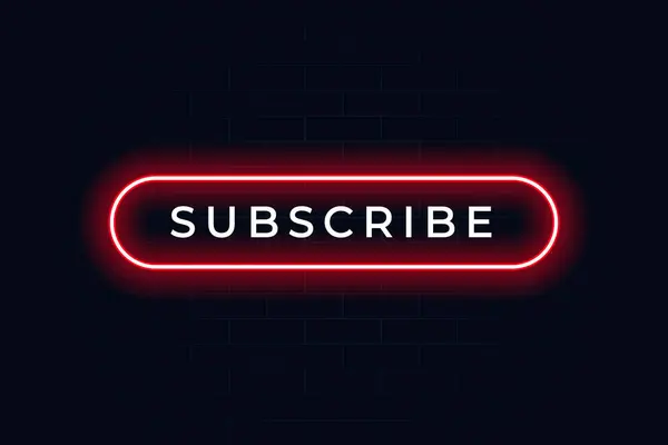 Neon Üyelik Düğmesi Karanlık Arkaplanda Tamamıyla Düzenlenebilir