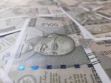 Hint para birimi yeni 500 rupi, Hint rupisi not, Hint Bankası para birimi seçici odak