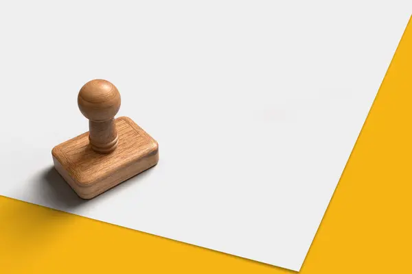 Beyaz Kağıt Model 3d illüstrasyonunda Kare Şekil Plastik Damga