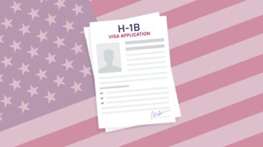US h1b visa application approved animation video