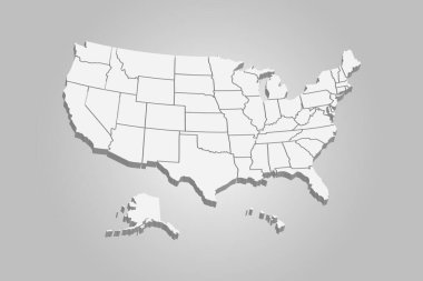 Amerika Birleşik Devletleri 3D Haritası