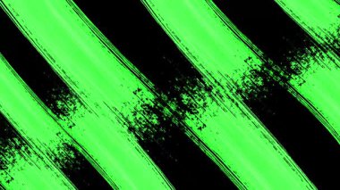 Soyut Siyah Mürekkep Fırça Vuruşu Sıçratma Serpintisi Alfa Kanal Efekti ile Yeşil Ekran 'da Akıyor