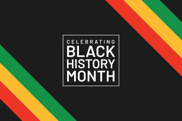 Siyah Tarih Ayı soyut model ve kalın tipografi ile vektör illüstrasyonunu kutlar