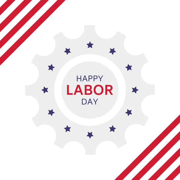 Amerikan bayrağı ve yıldız tasarımı ile İşçi Bayramı 'nız kutlu olsun.