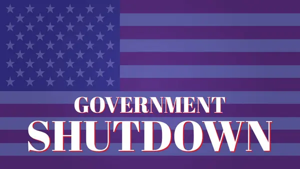 ABD Hükümeti, Amerikan Bayrak Temalı Vektör İllüstrasyonlu Kapalı Tasarım