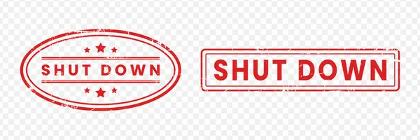 Grunge Lastik Damgasını Kapat Kırmızı Renk Doku Çerçeve Vektörü Resimlemesi