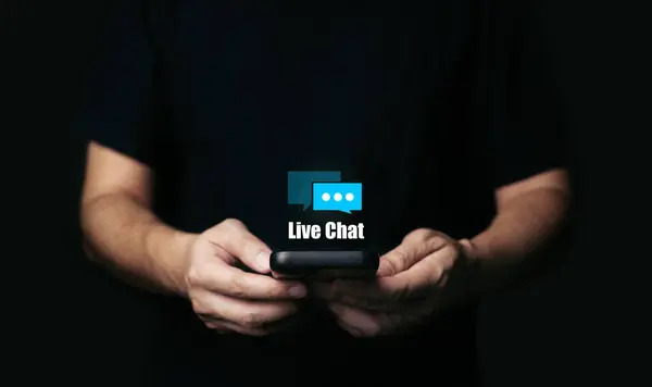 Serviciul Clienți Asistență Chat Live Chatbot Mesaje Automate Asistență Asistență Fotografie de stoc