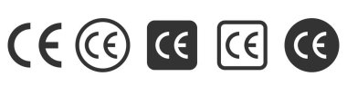 CE işareti sembolü. CE Avrupa Konformasyon Sertifikası.