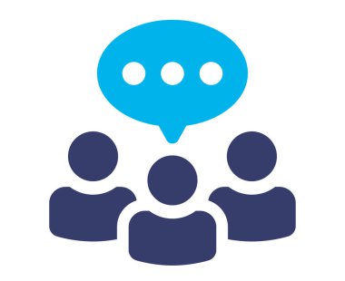 Konuşma ve iletişim simgeleri ayarlandı. Görüşme, konuşma balonu, ortaklık veya işbirliği konsepti, birlikte çalışma, iş adamları konuşuyor.