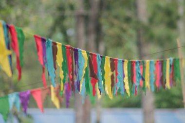 Renkli bayrak ya da flama zinciri